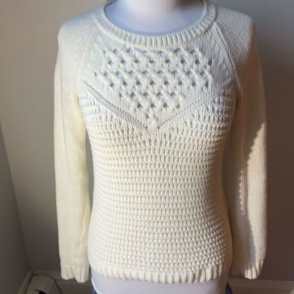Lilly Pulitzer White Open Knit Long Sleeve Sweater, Small. Preppy, oldmoney, coa - Picture 6 of 12